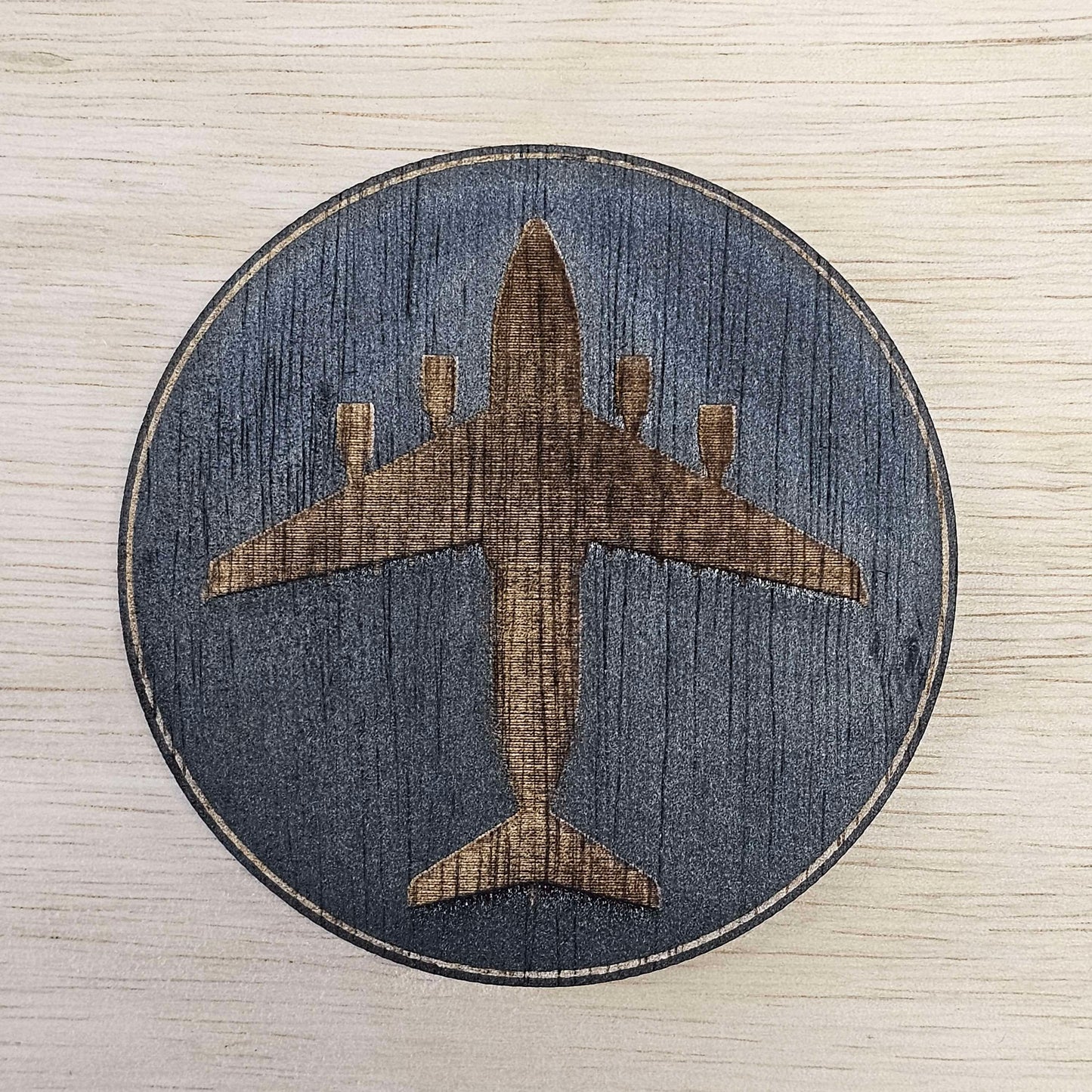 Wooden Aircraft Coaster