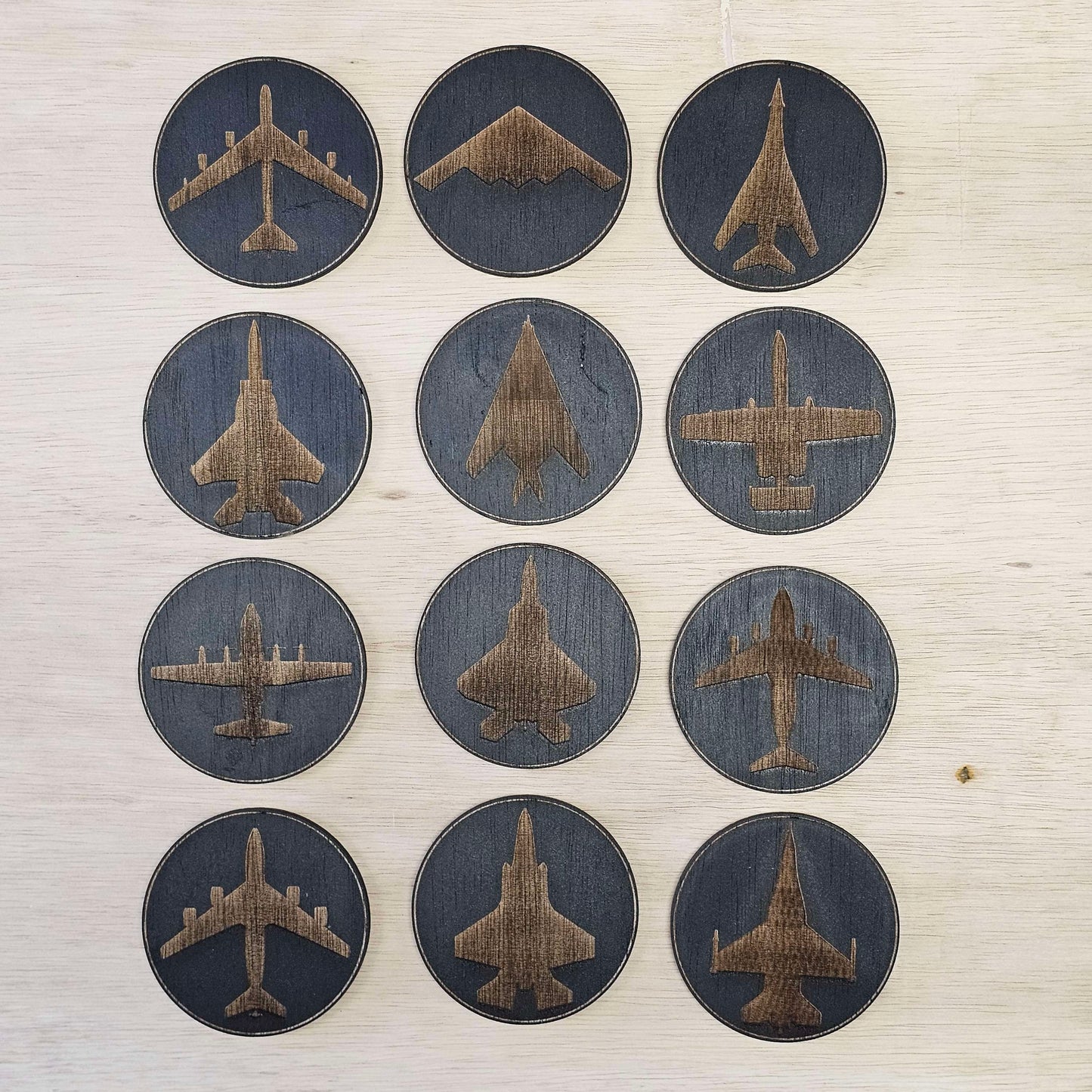 Wooden Aircraft Coaster