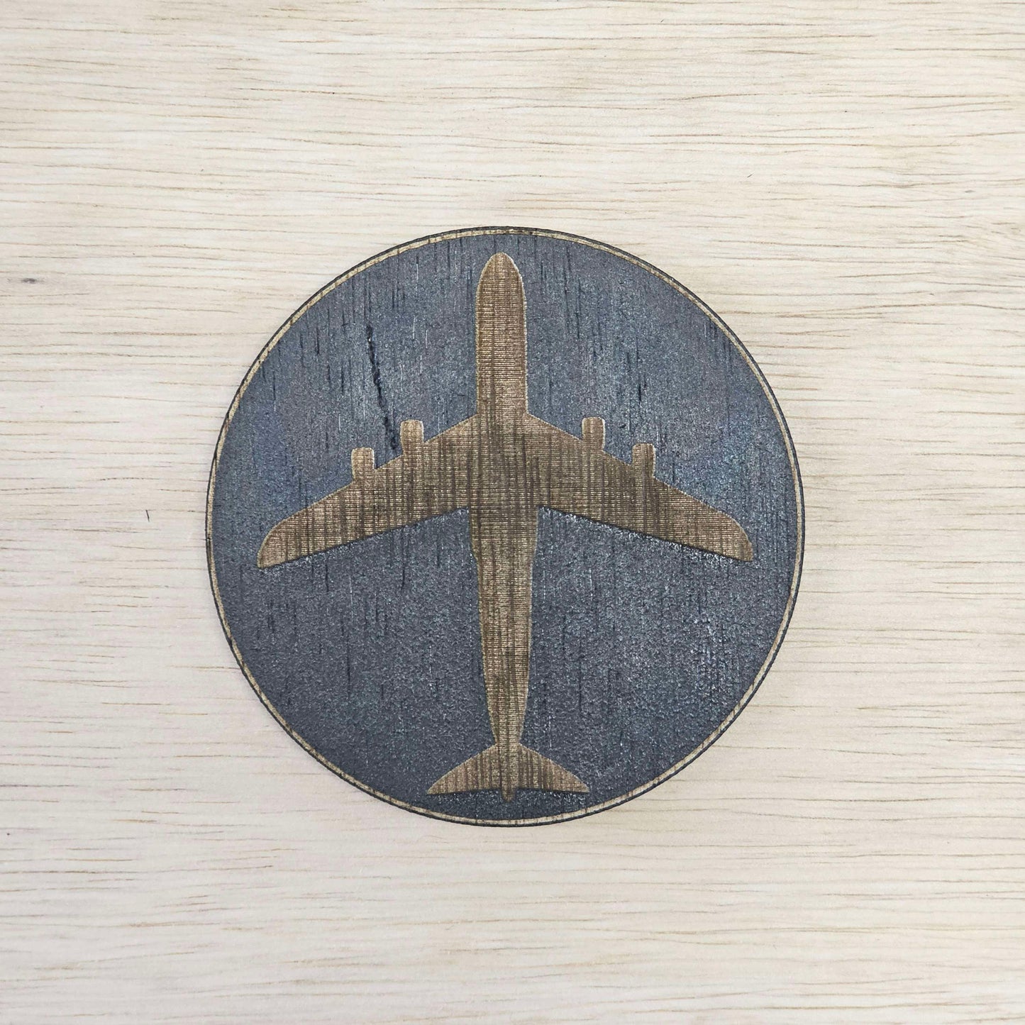 Wooden Aircraft Coaster