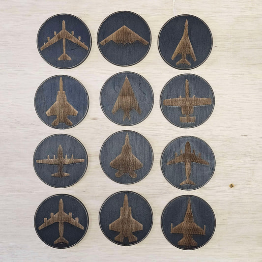 Wooden Aircraft Coaster