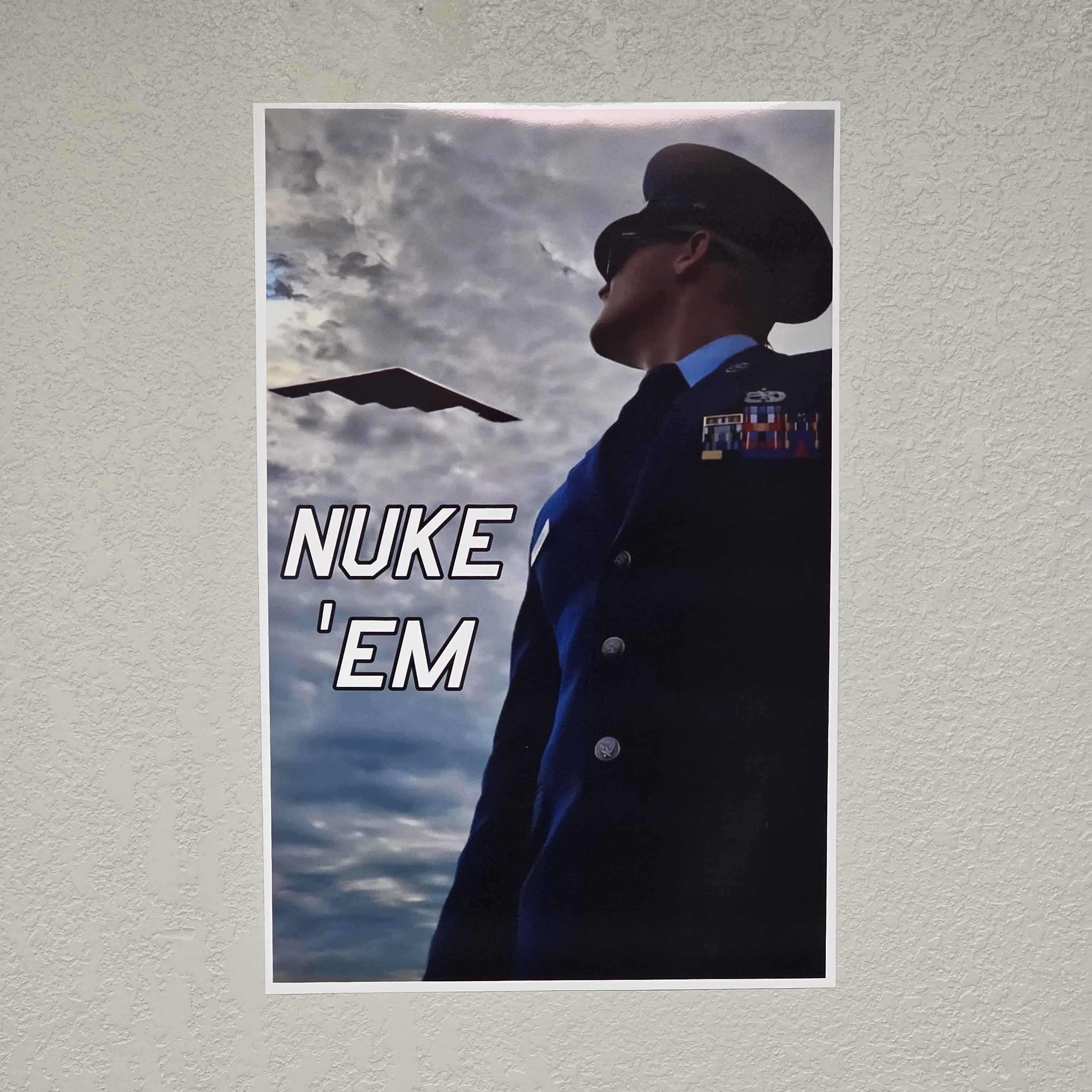 B-2 NUKE 'EM Poster (Gloss)