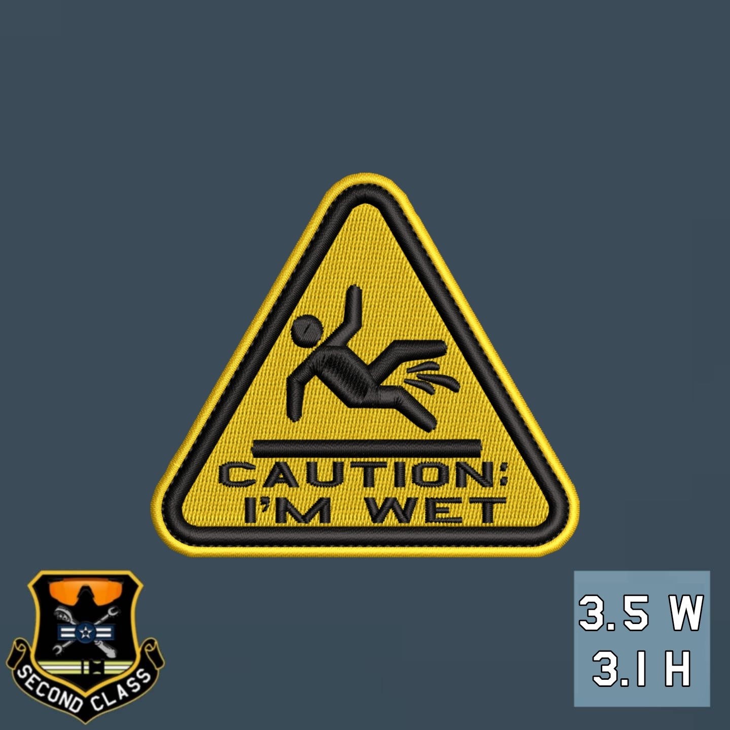 CAUTION: I'M WET Patch