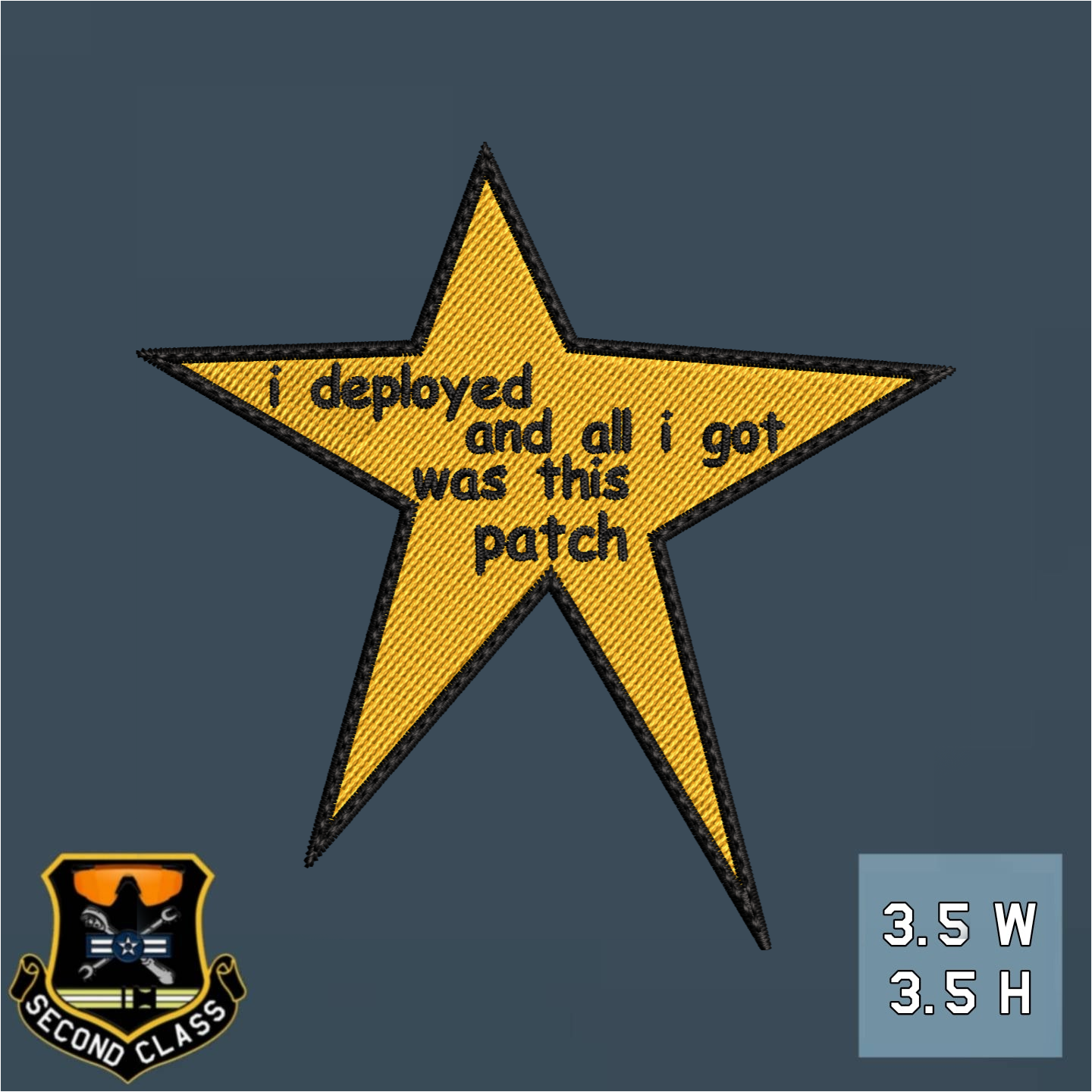 i deployed and all i got was this patch gold star Patch