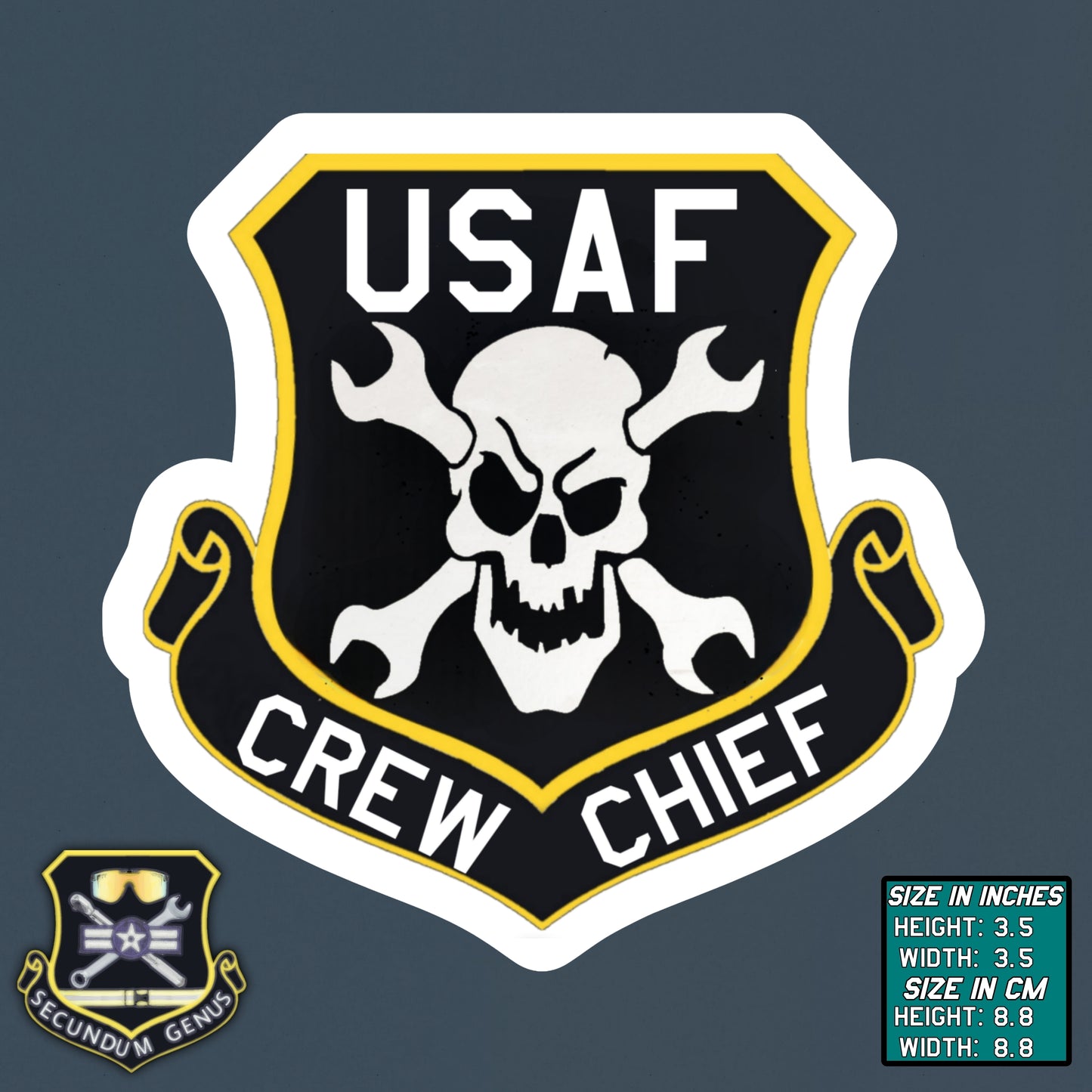 USAF Crew Chief Vinyl Sticker