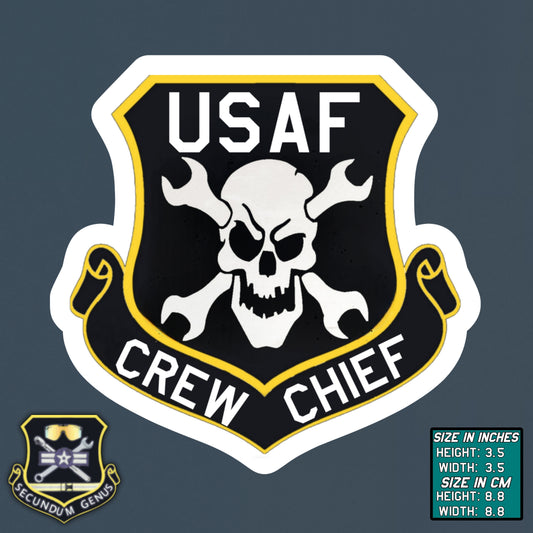 USAF Crew Chief Vinyl Sticker