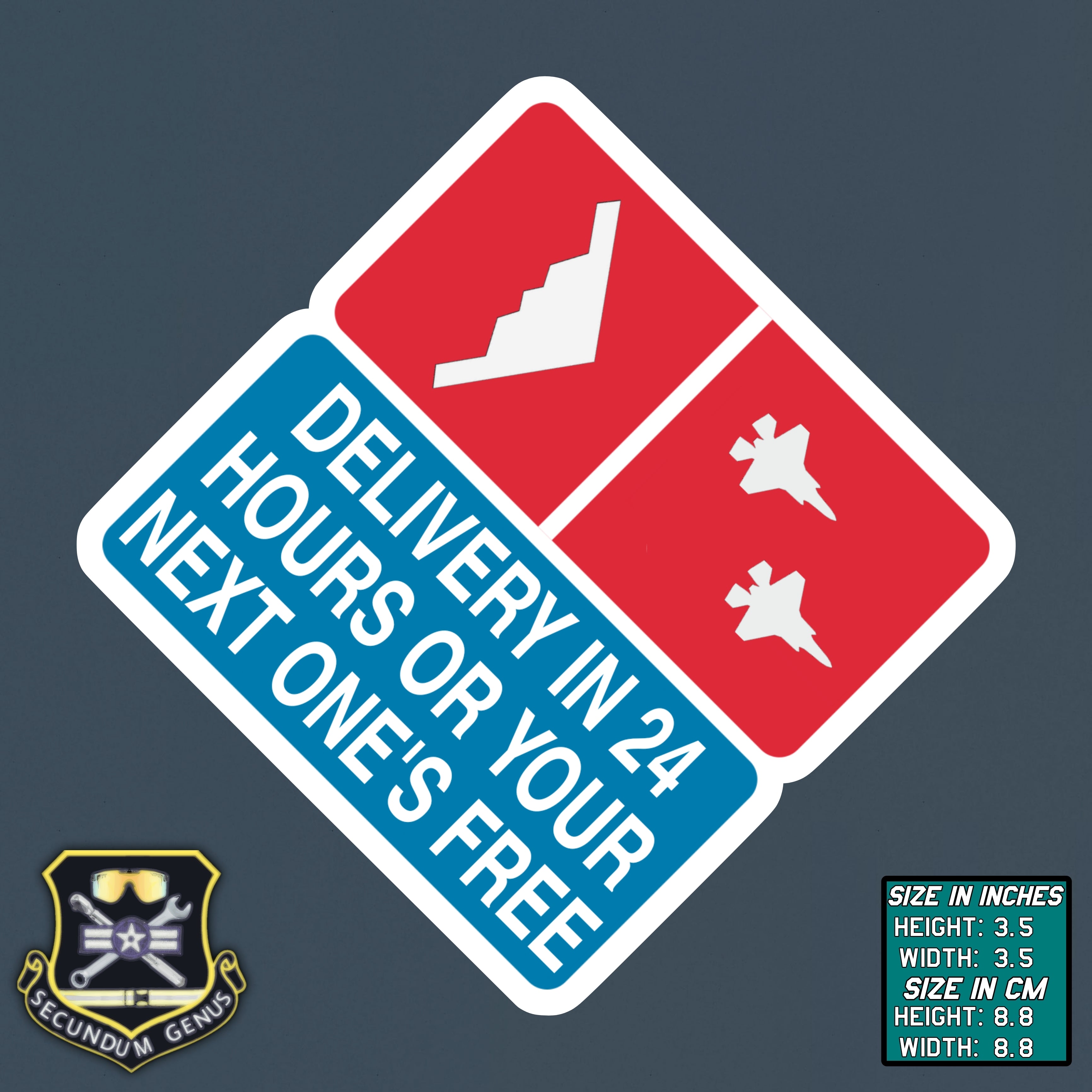 Stealth Delivery Vinyl Sticker