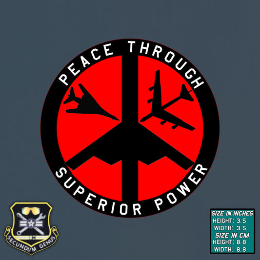 Peace Through Superior Power PVC Patch