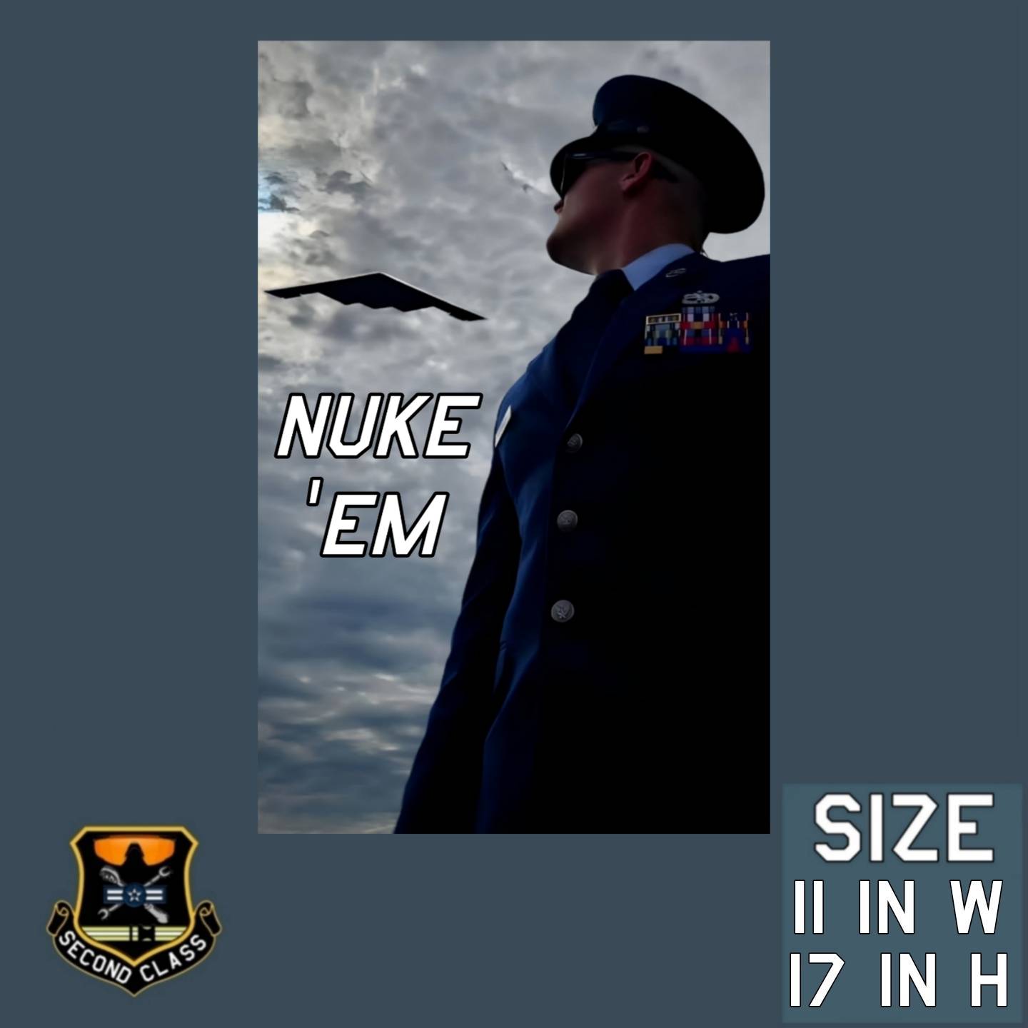 B-2 NUKE 'EM Poster (Gloss)