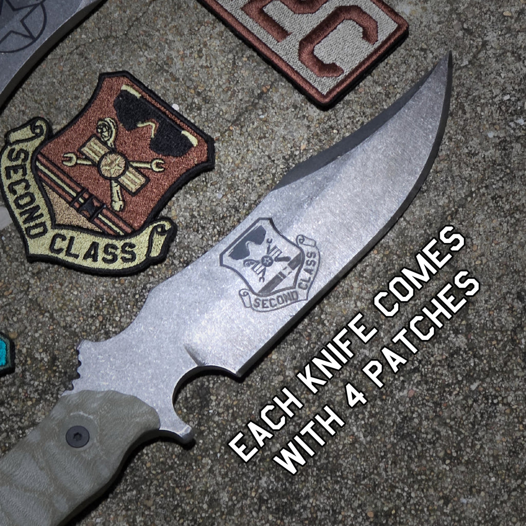 Airman 2nd Class Knife and Patches Bundle